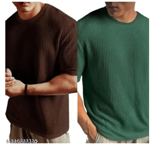 Boom Bam Latest Trending Fashionable Men T-shirt combo pack of 2