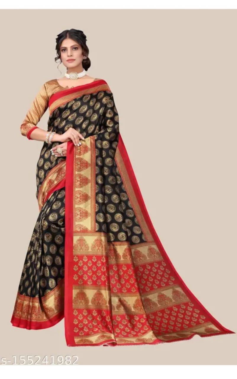 PRINTED SAAREE WITH BLOUCE PIECE