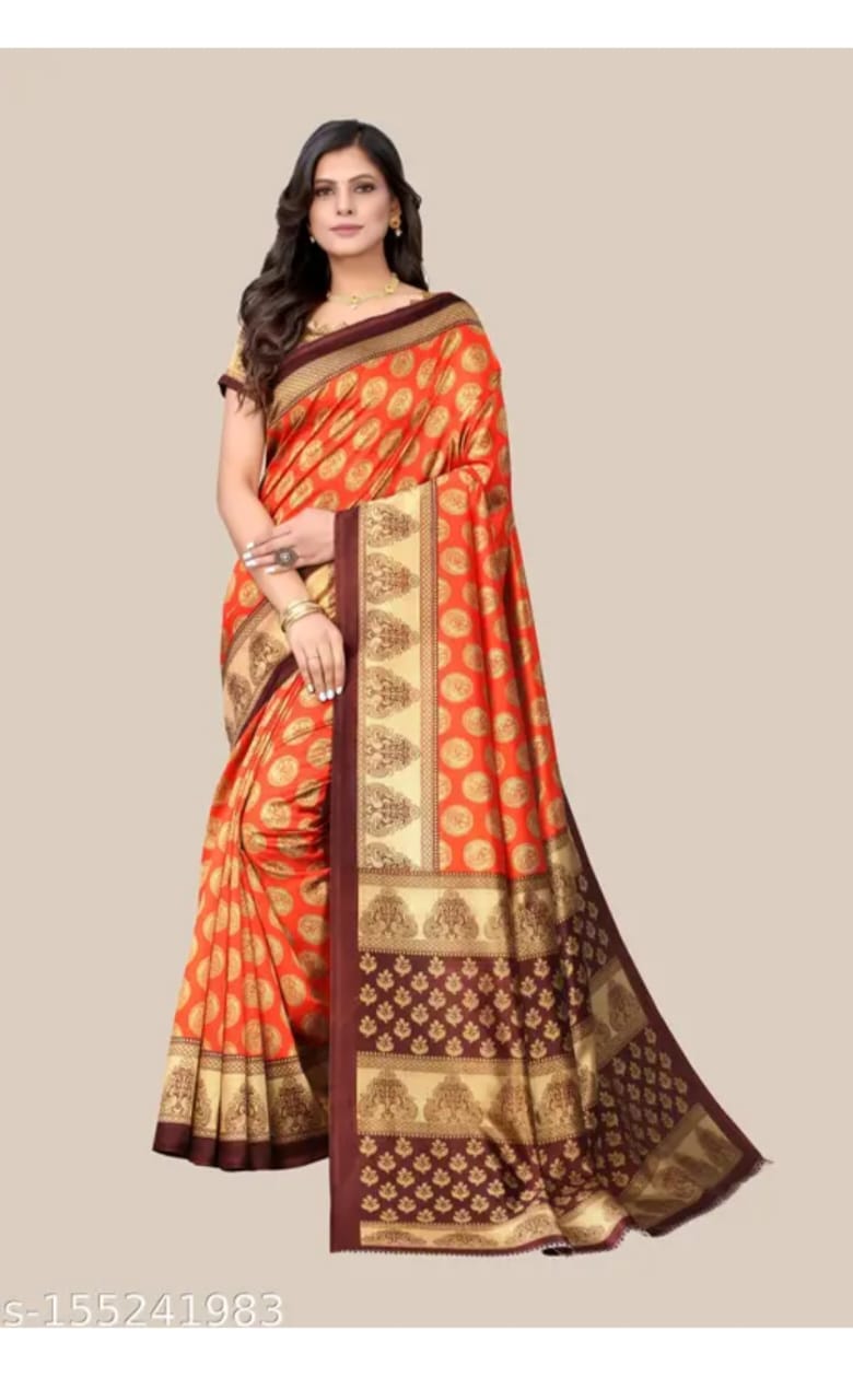 PRINTED SAAREE WITH BLOUCE PIECE