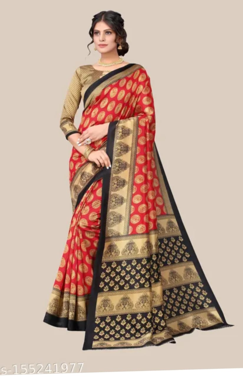 PRINTED SAAREE WITH BLOUCE PIECE