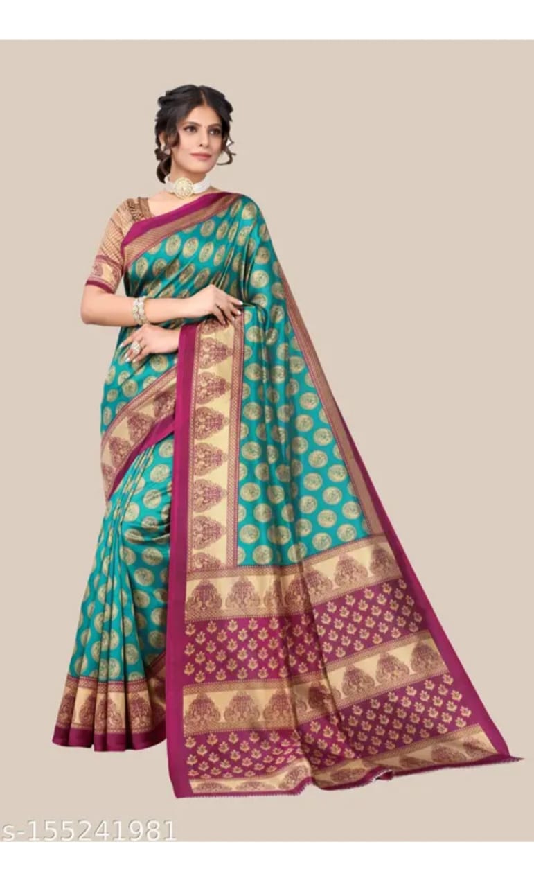 PRINTED SAAREE WITH BLOUCE PIECE